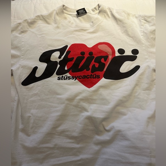t shirt stussy x CPFM cœur blanc - Picture 3 of 5
